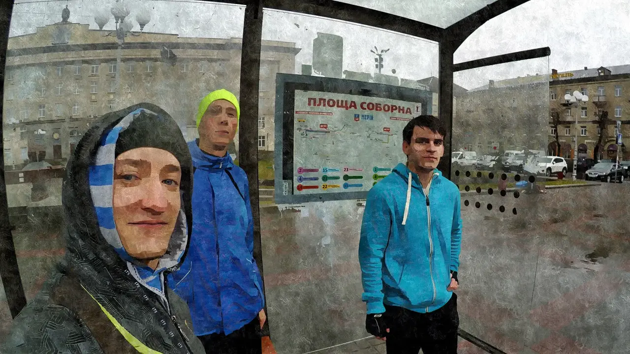 Meeting point: Vova, Serhii, and Jura