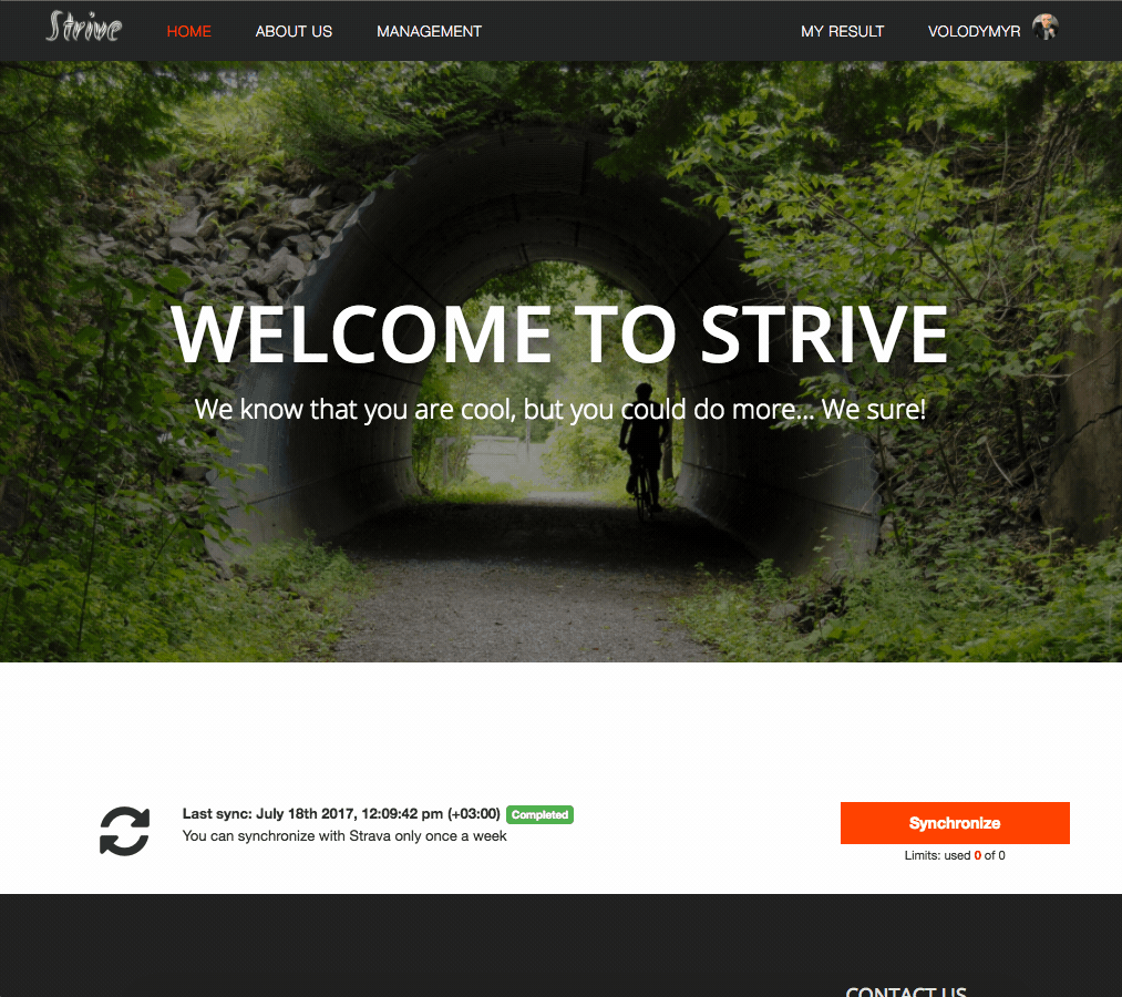 Strive Club Pro UI Showcase