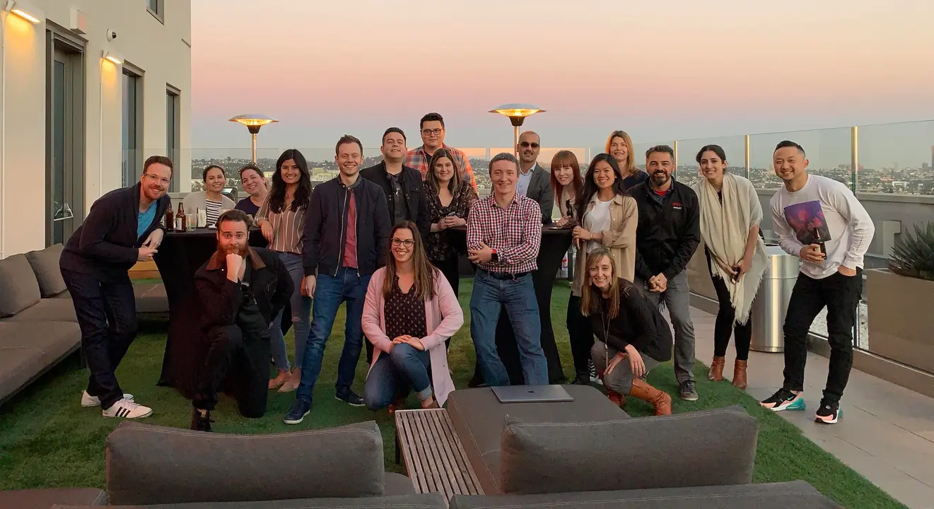 GB team on the Netflix LA rooftop