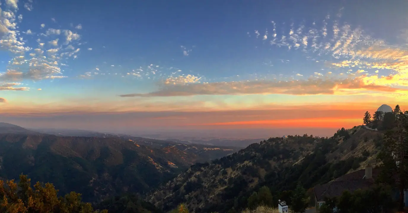 View from Mount Hamilton near the Lick Observatory
