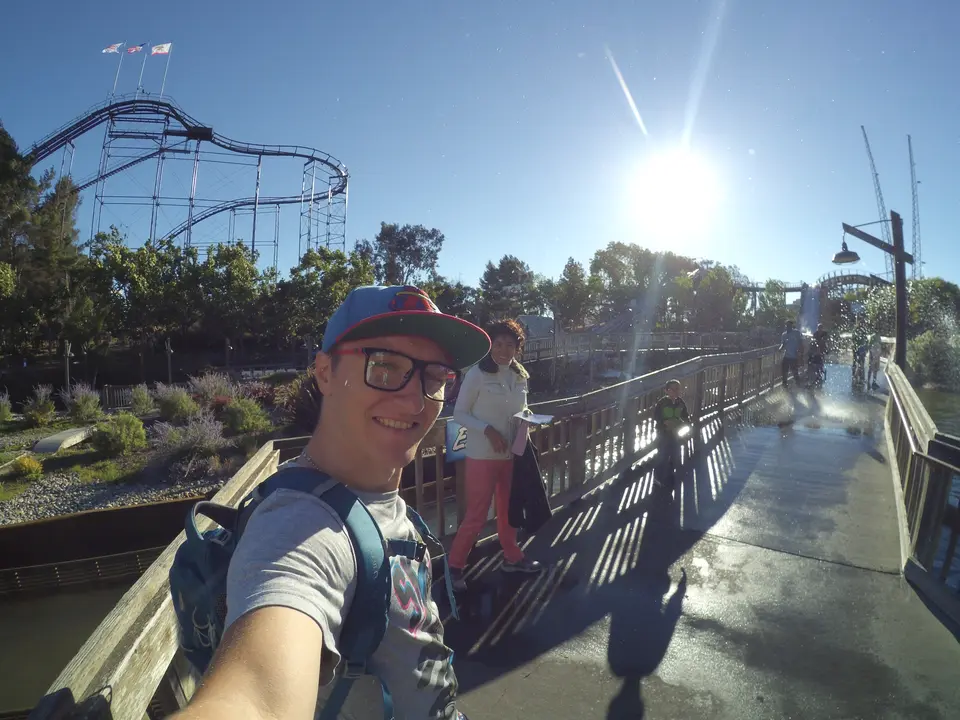 Vova at California's Great America amusement park